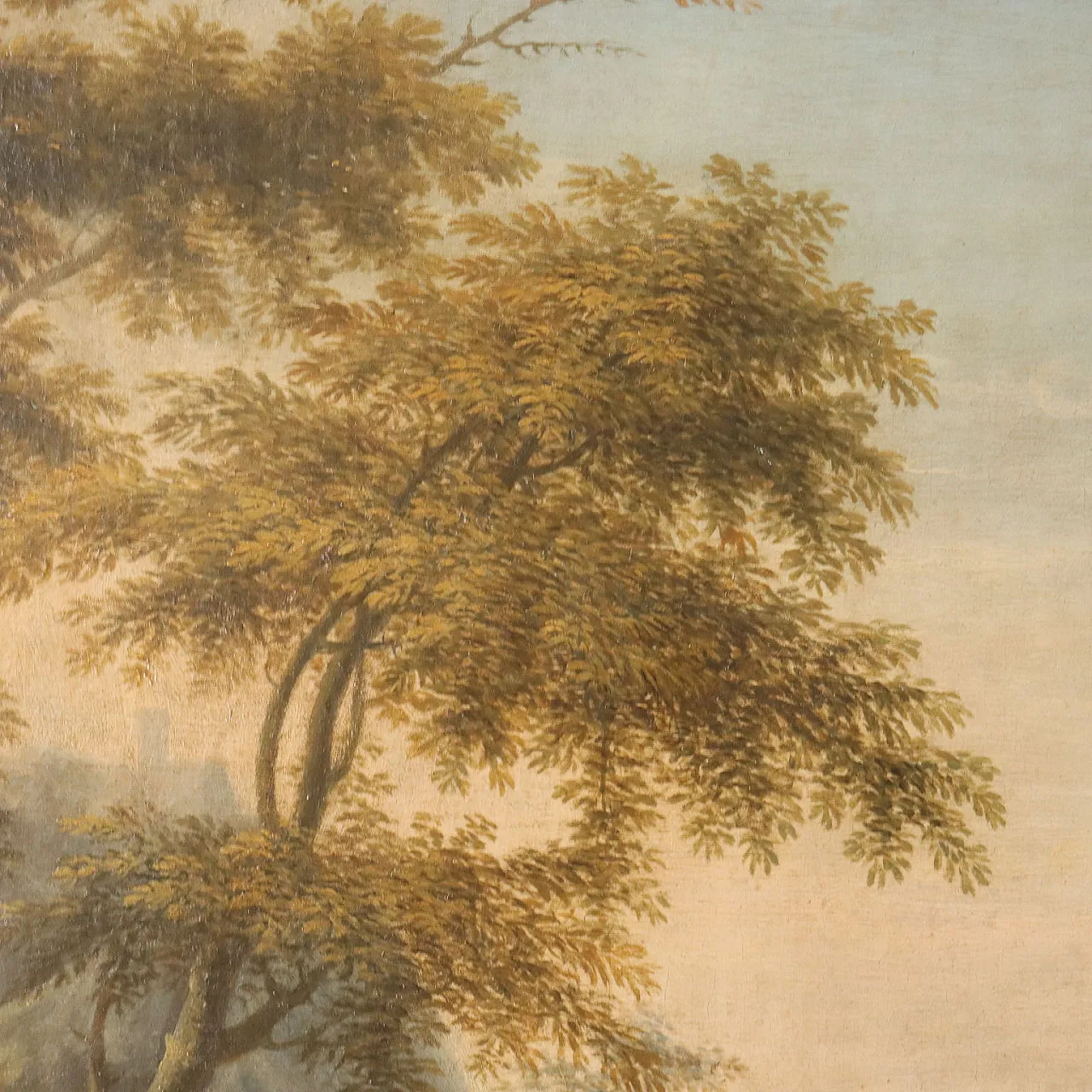 Dipinto con Paesaggio e Figure, '700 8