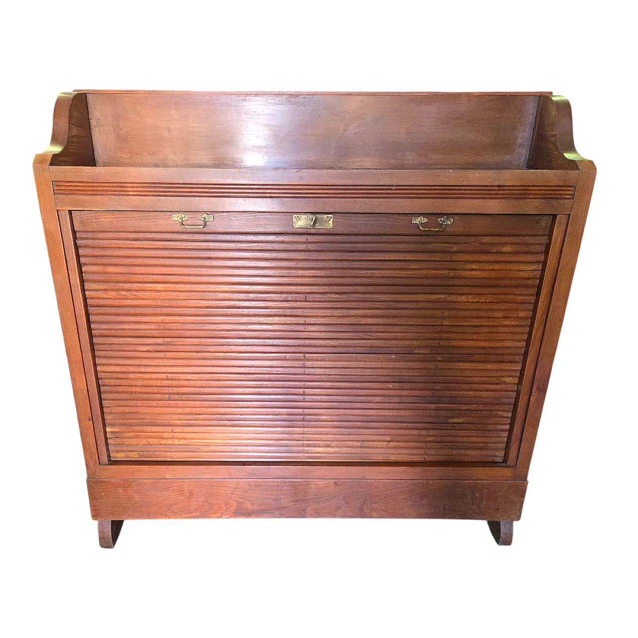 Rolling shutter archive cabinet, early 20th century 3