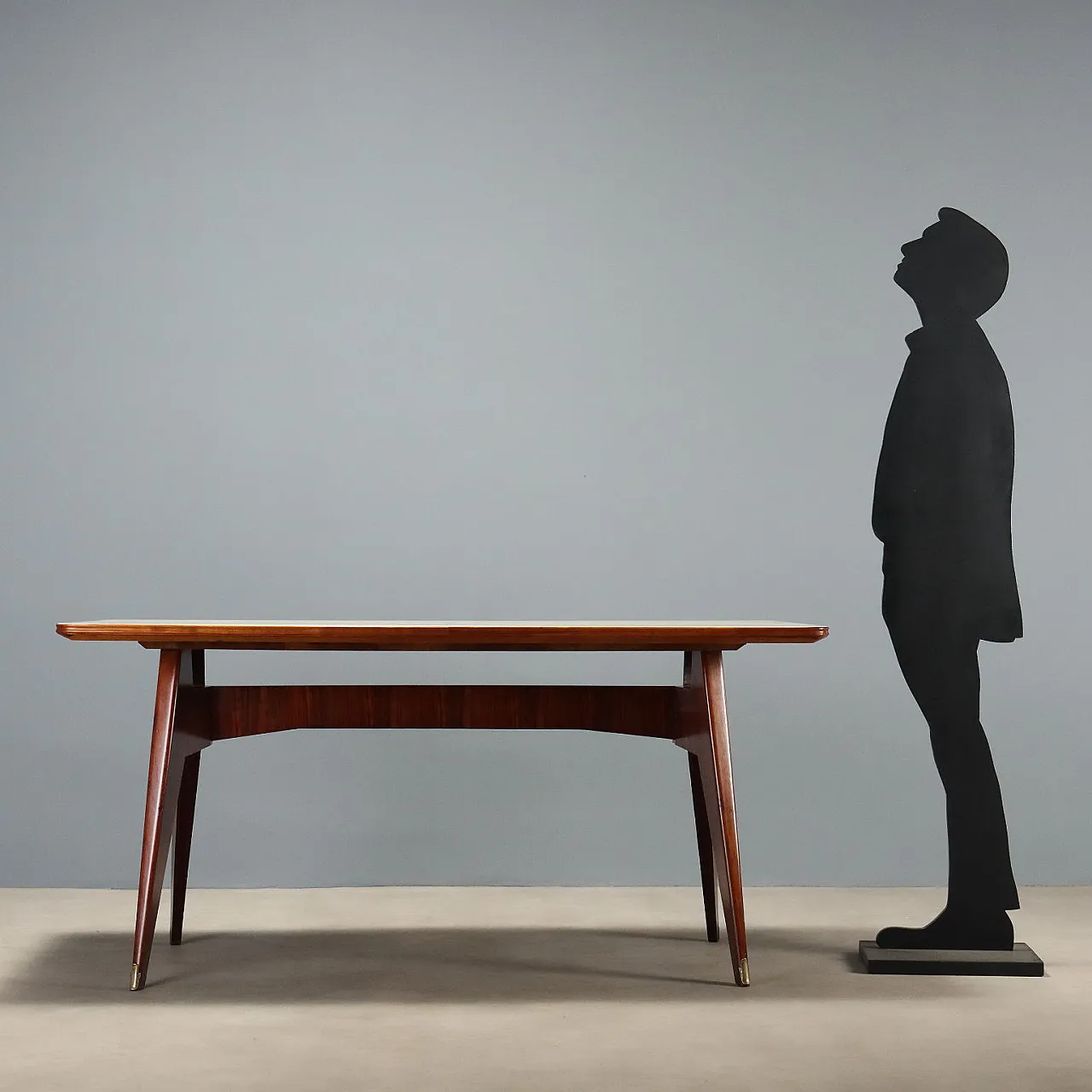 Table with retro-treated glass top, 1950s 3