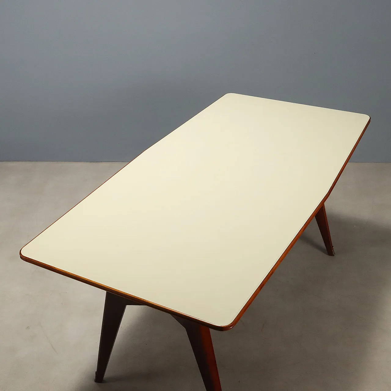 Table with retro-treated glass top, 1950s 9