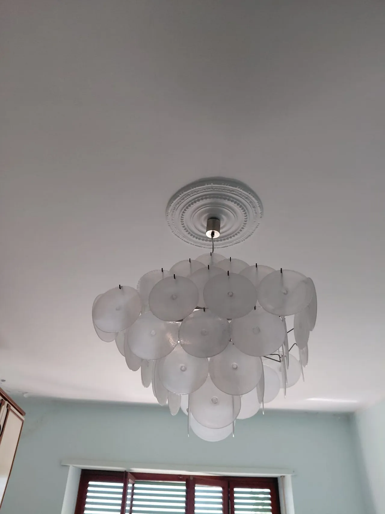 Chandelier by Carlo Nason Mazzega  for Vistosi, 1960s 1