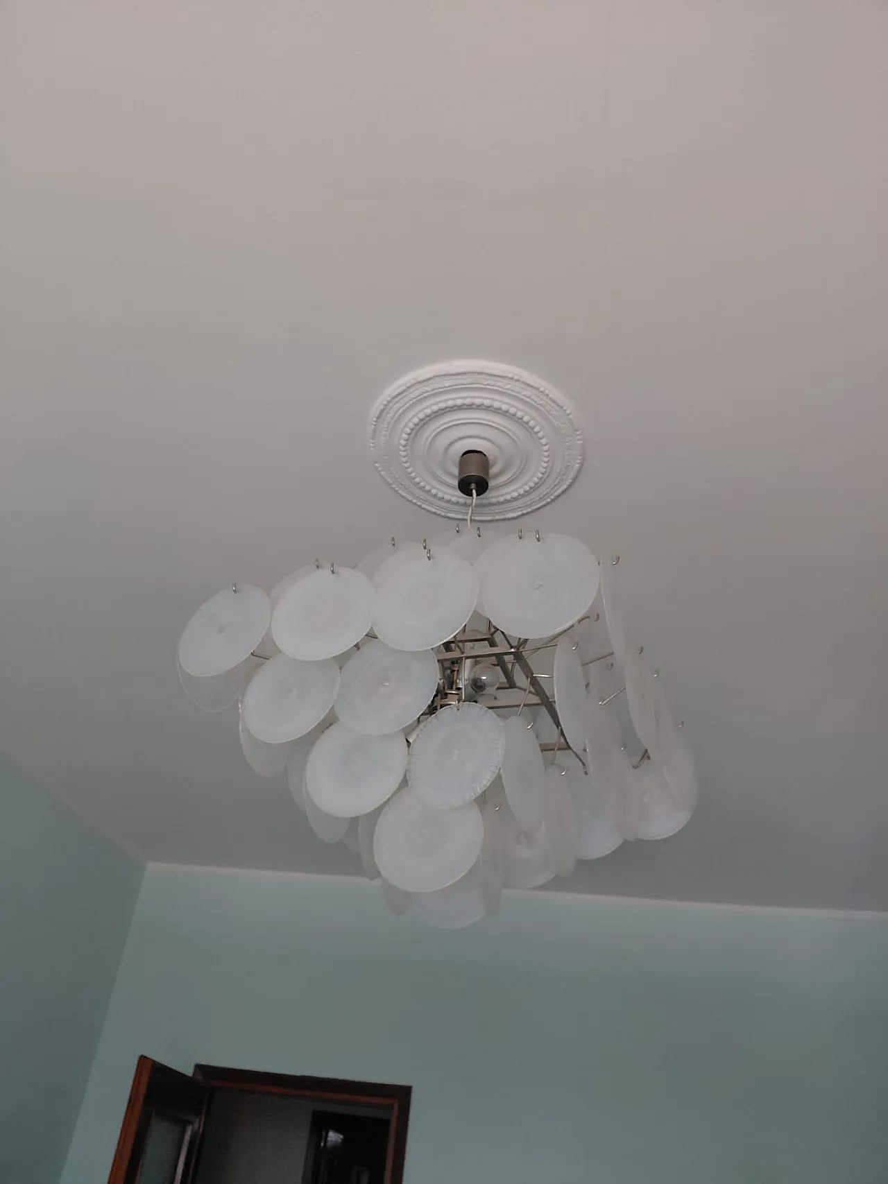 Chandelier by Carlo Nason Mazzega  for Vistosi, 1960s 3