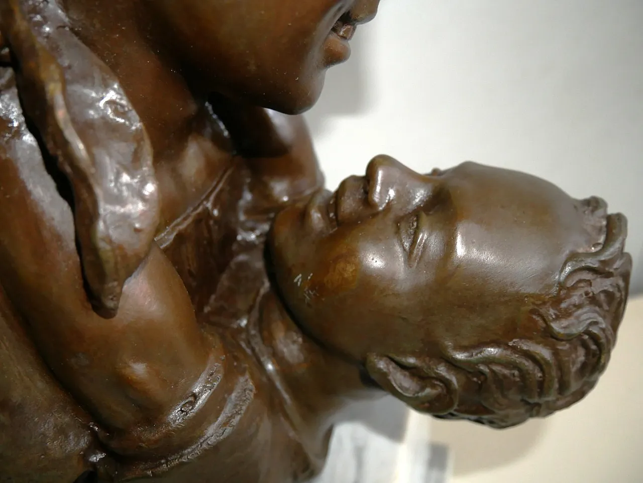 Maternity Bronze signed, early 20th century 9