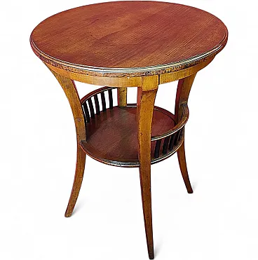 Round cherry coffee table, 19th century