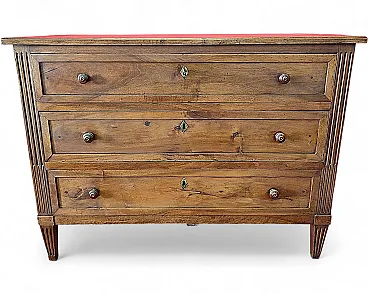 Louis XVI walnut dresser, 18th century