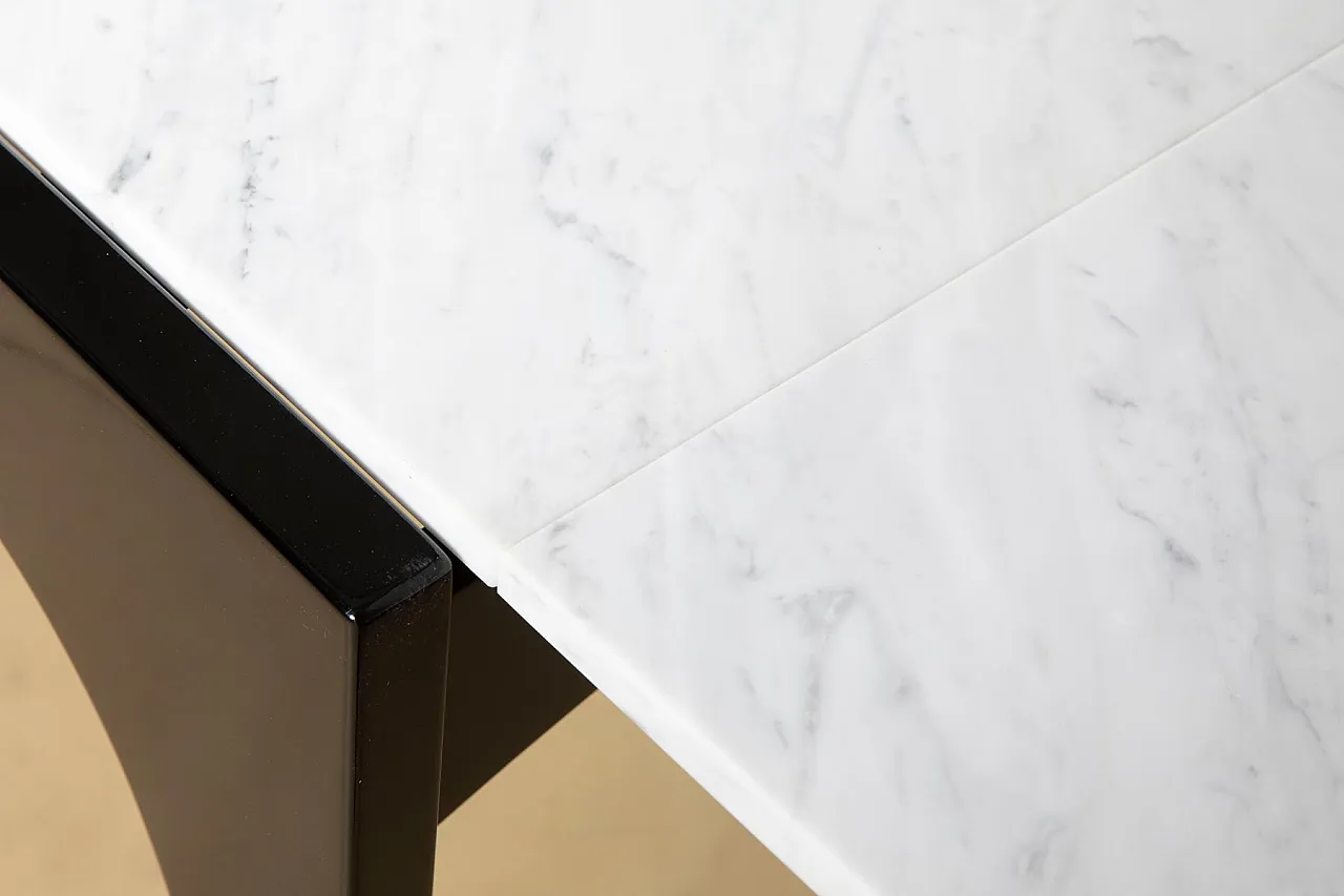Marble and wood table by Ignazio Gardella for Misura Emme, 1980s 6