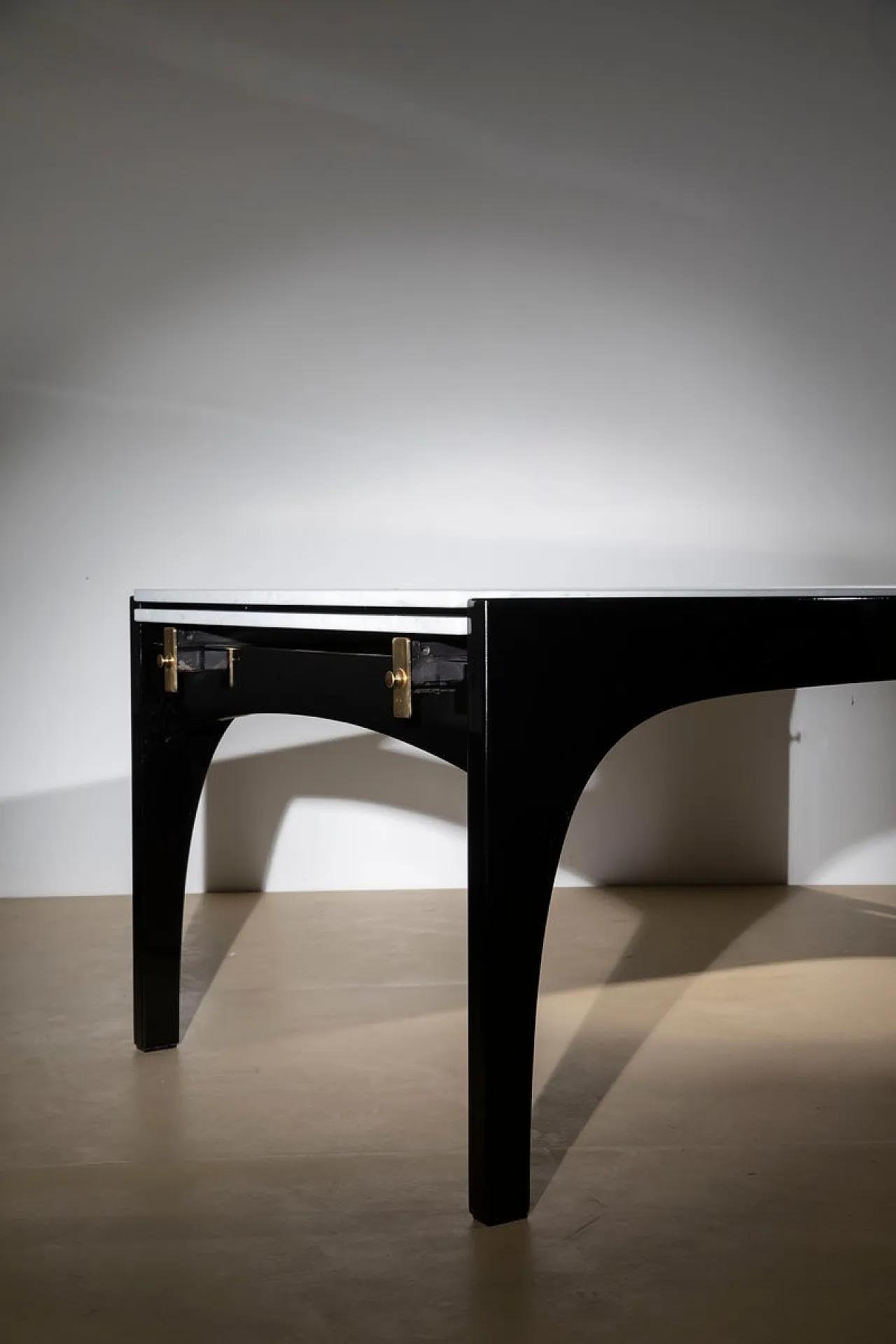 Marble and wood table by Ignazio Gardella for Misura Emme, 1980s 8