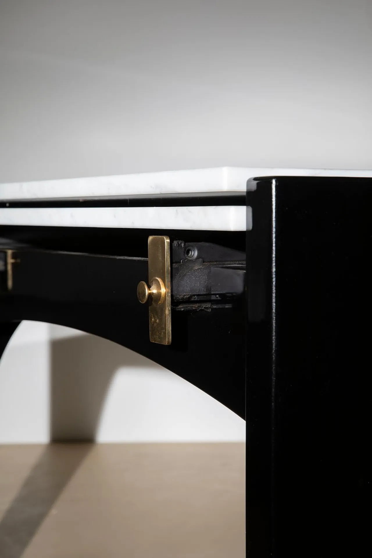 Marble and wood table by Ignazio Gardella for Misura Emme, 1980s 9