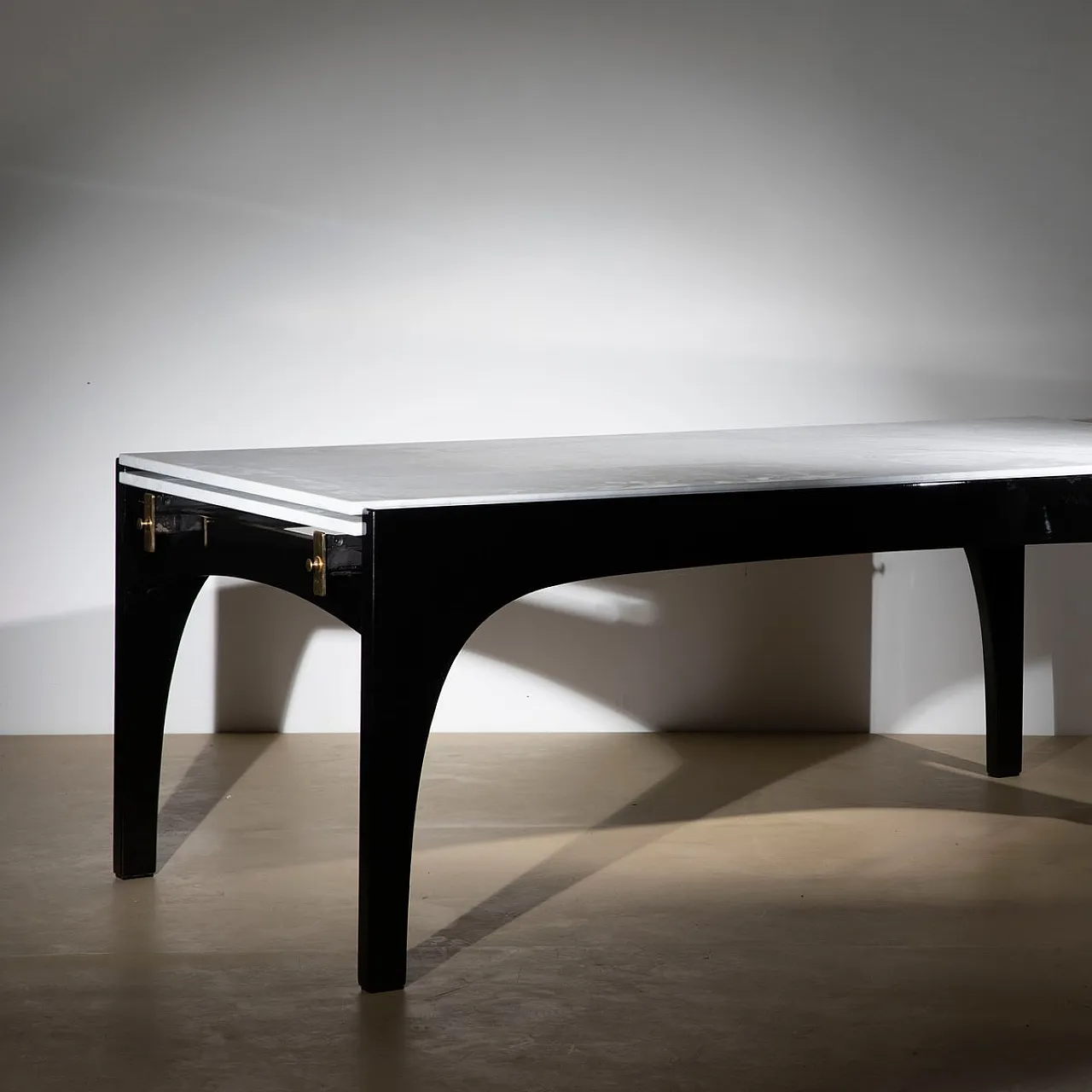 Marble and wood table by Ignazio Gardella for Misura Emme, 1980s 10