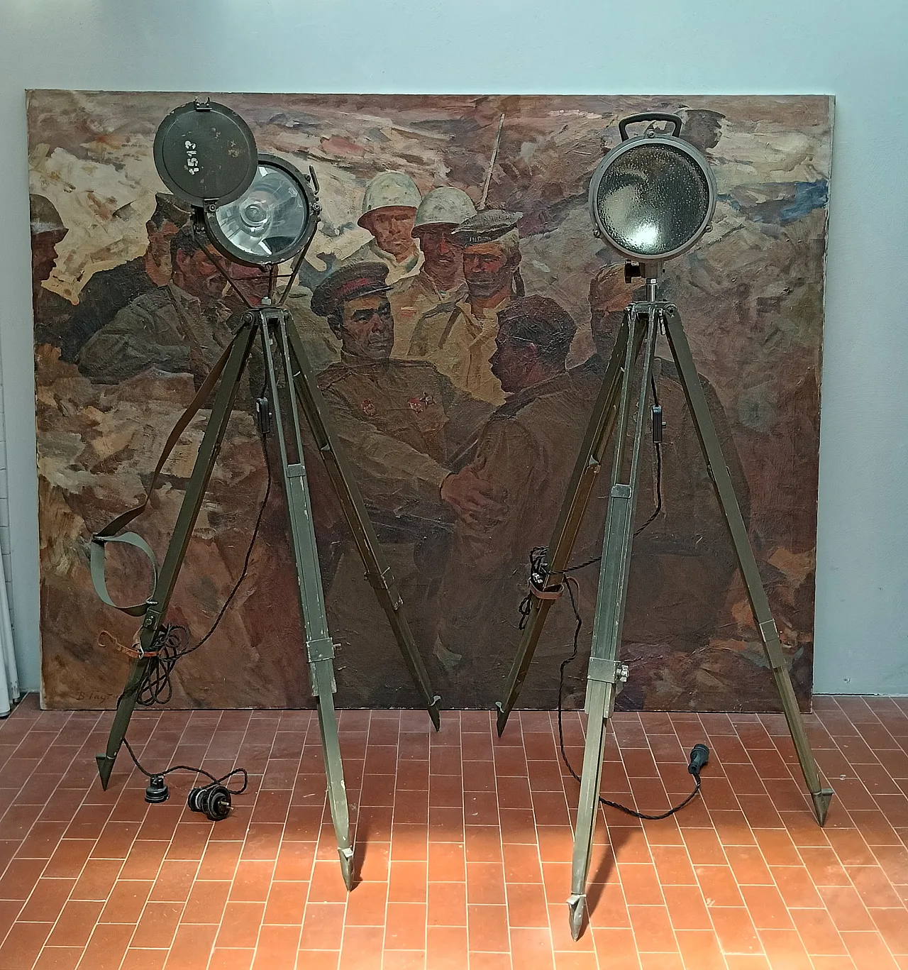 Tripod lamp, military, Russia, 80s 20