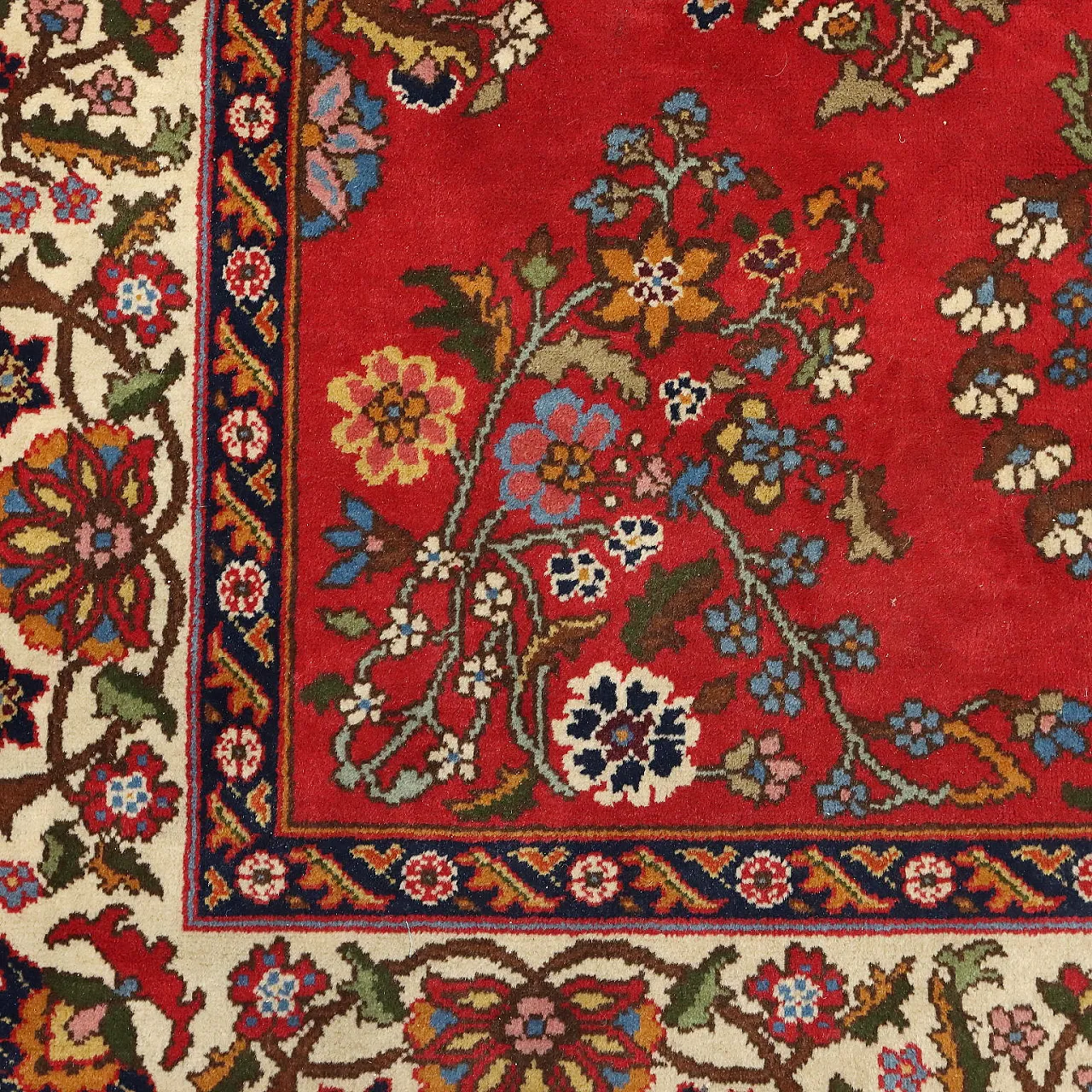 Esparta rug in cotton and wool, 20th century 6