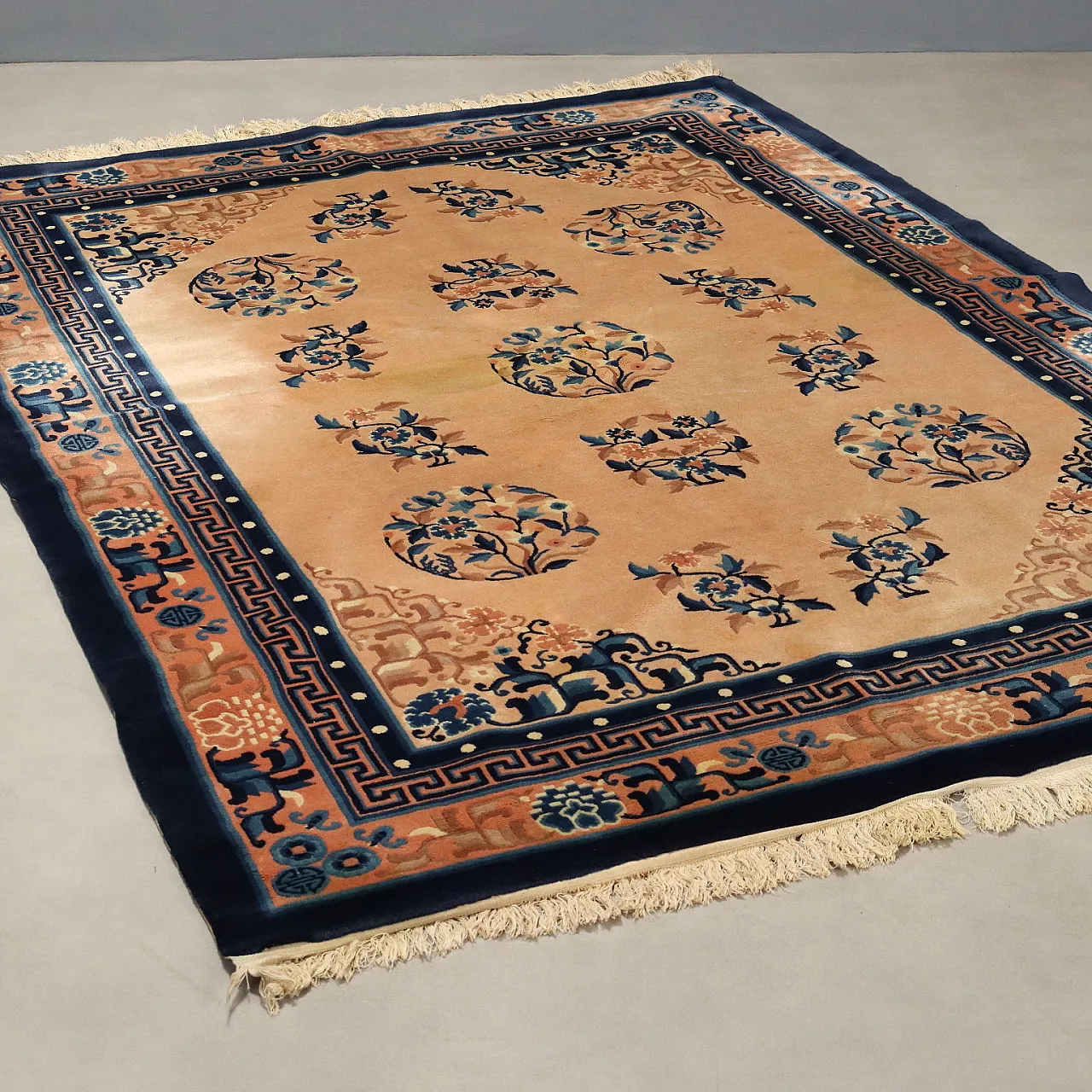 Beijing rug un cotton and wool, 20th century 1