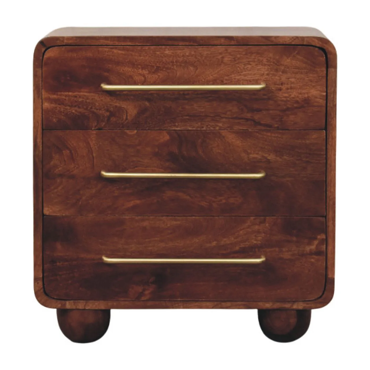 3-Drawer rounded chest, 2000s 3