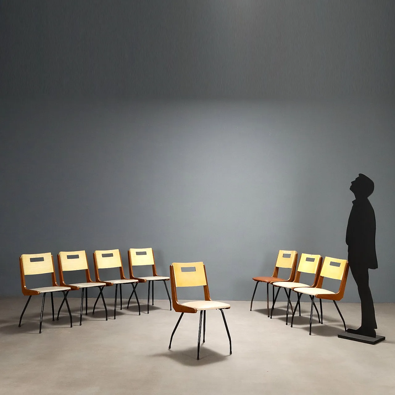 8 Sedie di Carlo Ratti, anni '60 3
