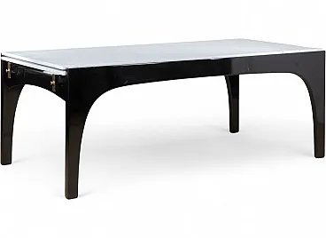 Marble and wood table by Ignazio Gardella for Misura Emme, 1980s