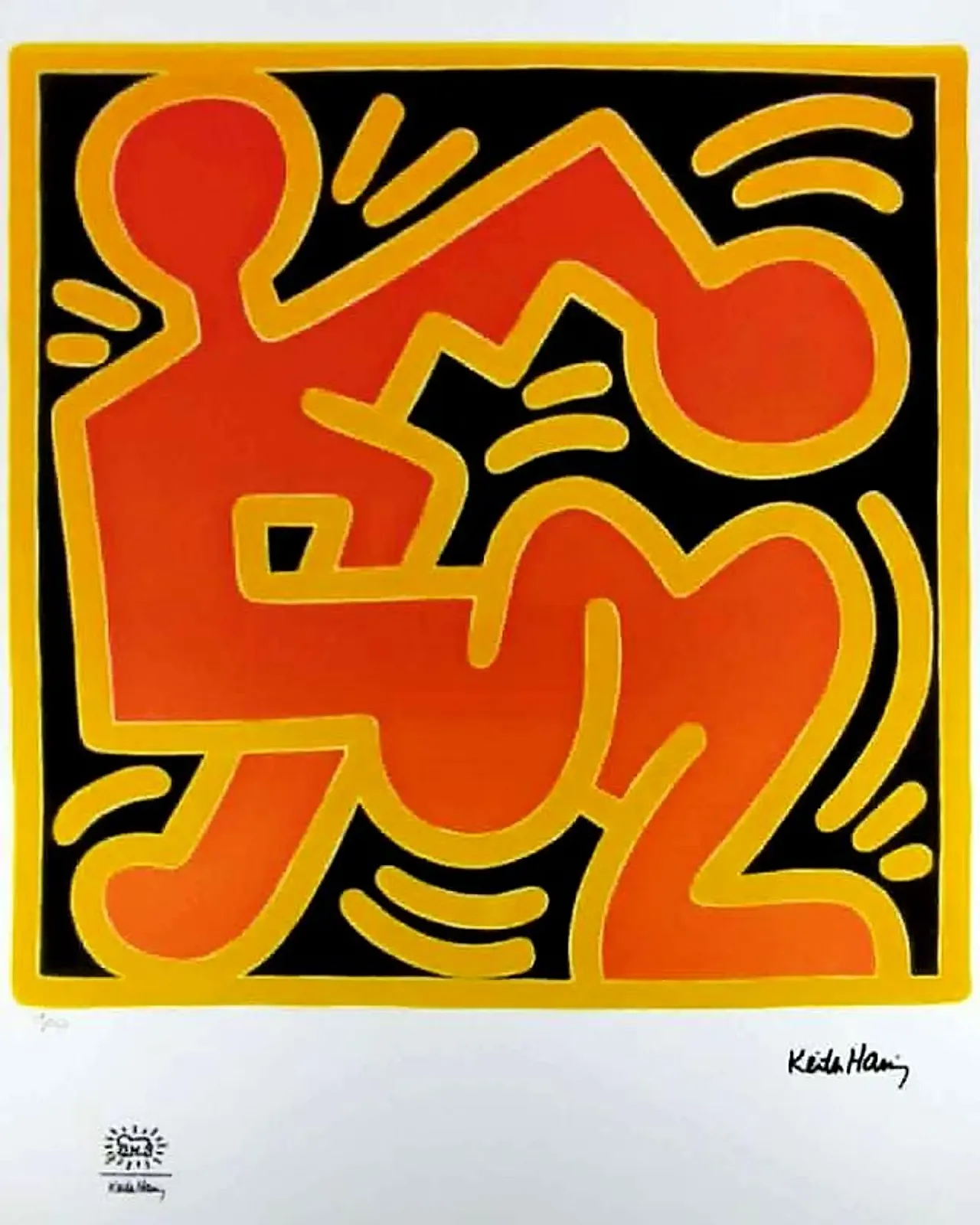 Keith Haring, litografia in edizione limitata, anni '90 2