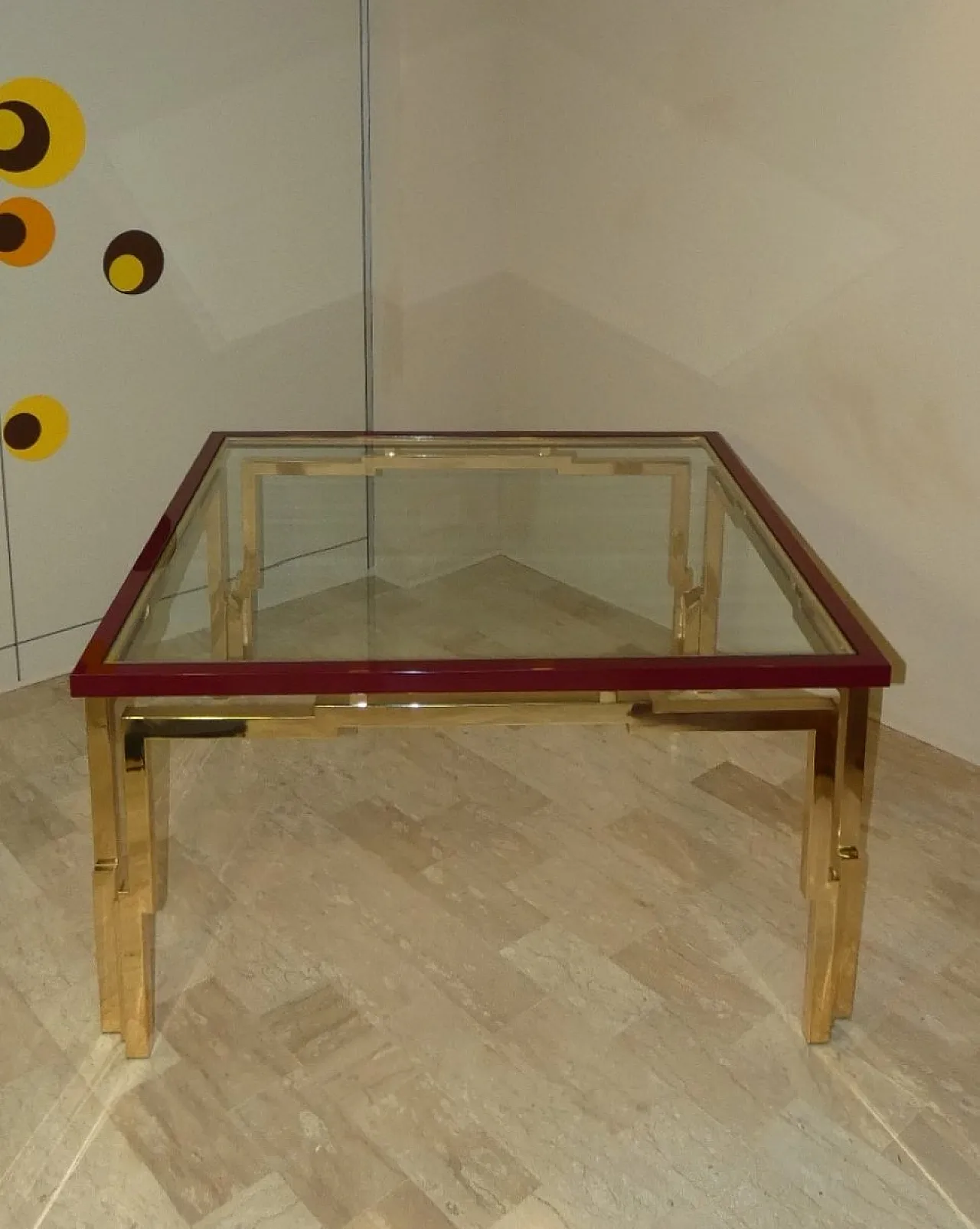 Tavolo quadrato Lacor/TA di Fabrizio Smania per Studio Smania Interni, anni '70 2
