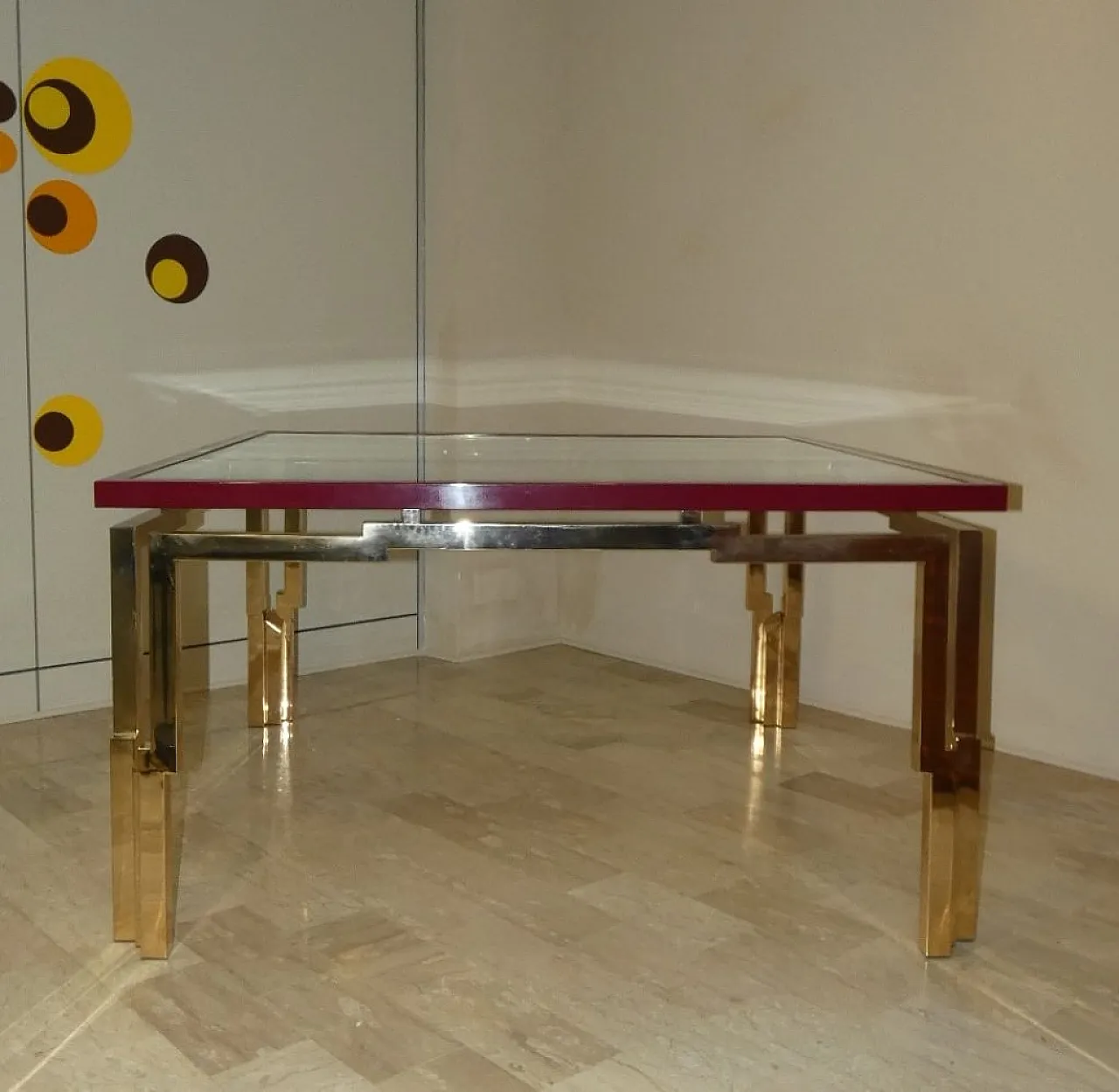 Tavolo quadrato Lacor/TA di Fabrizio Smania per Studio Smania Interni, anni '70 3