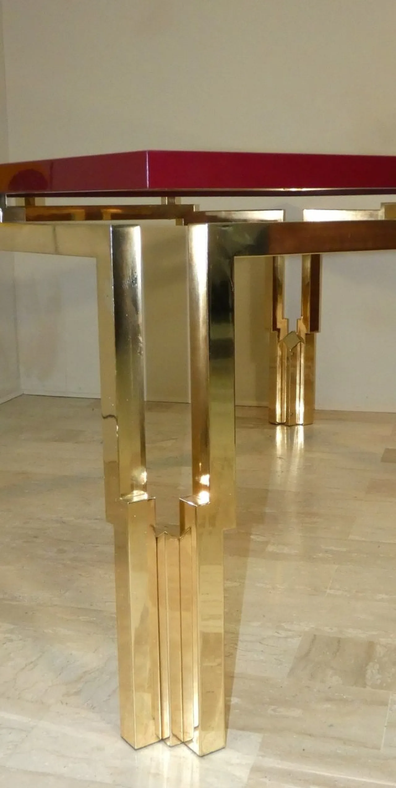 Tavolo quadrato Lacor/TA di Fabrizio Smania per Studio Smania Interni, anni '70 6