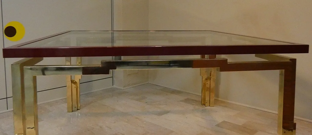 Tavolo quadrato Lacor/TA di Fabrizio Smania per Studio Smania Interni, anni '70 10