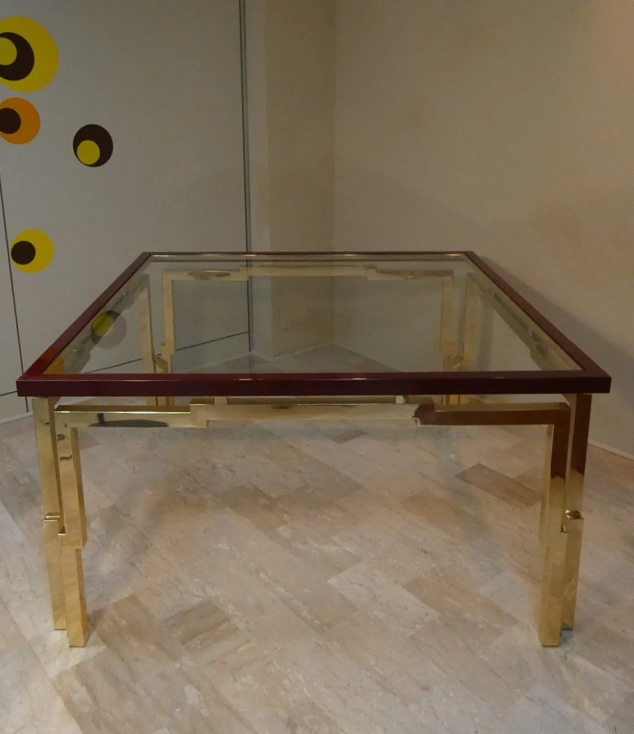 Tavolo quadrato Lacor/TA di Fabrizio Smania per Studio Smania Interni, anni '70 21