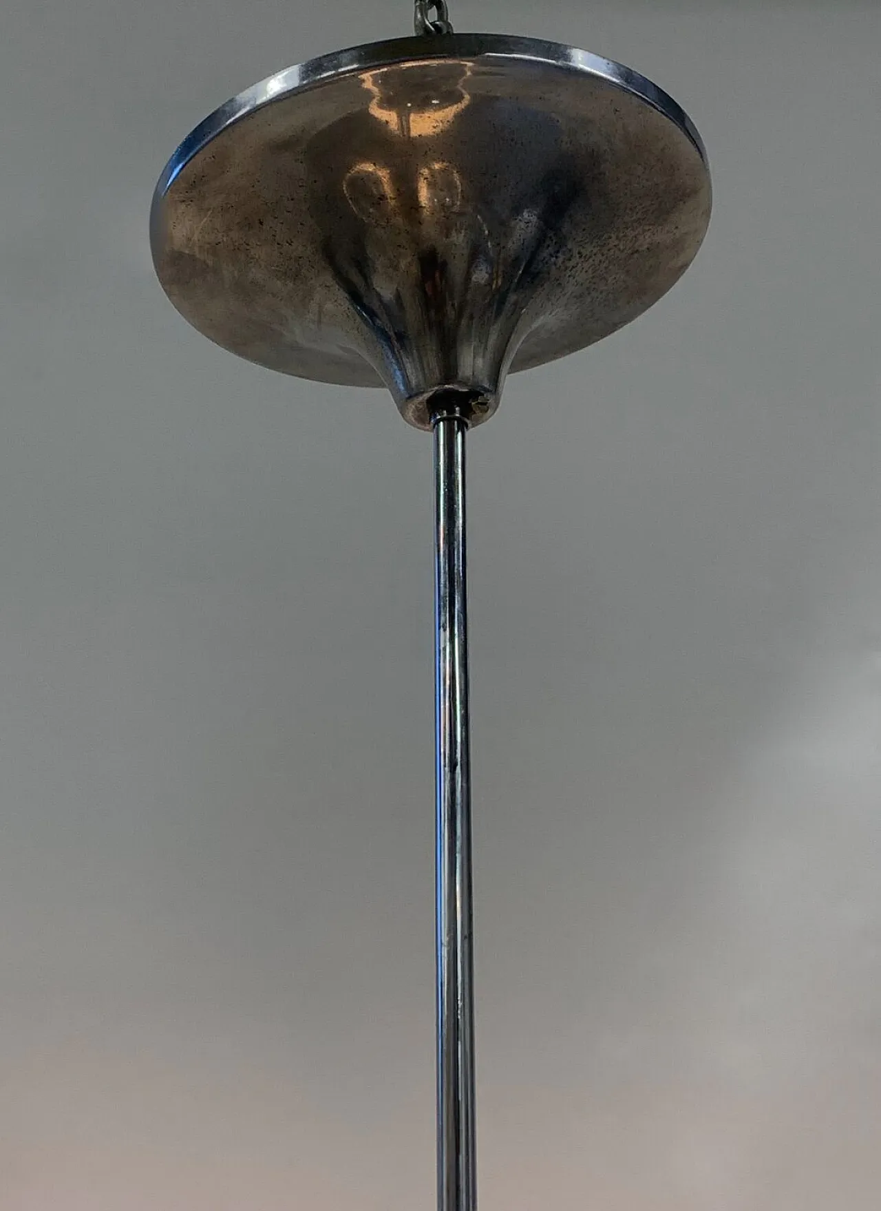 Lampadario di Nason-Moretti in metallo e vetro, anni '70 2