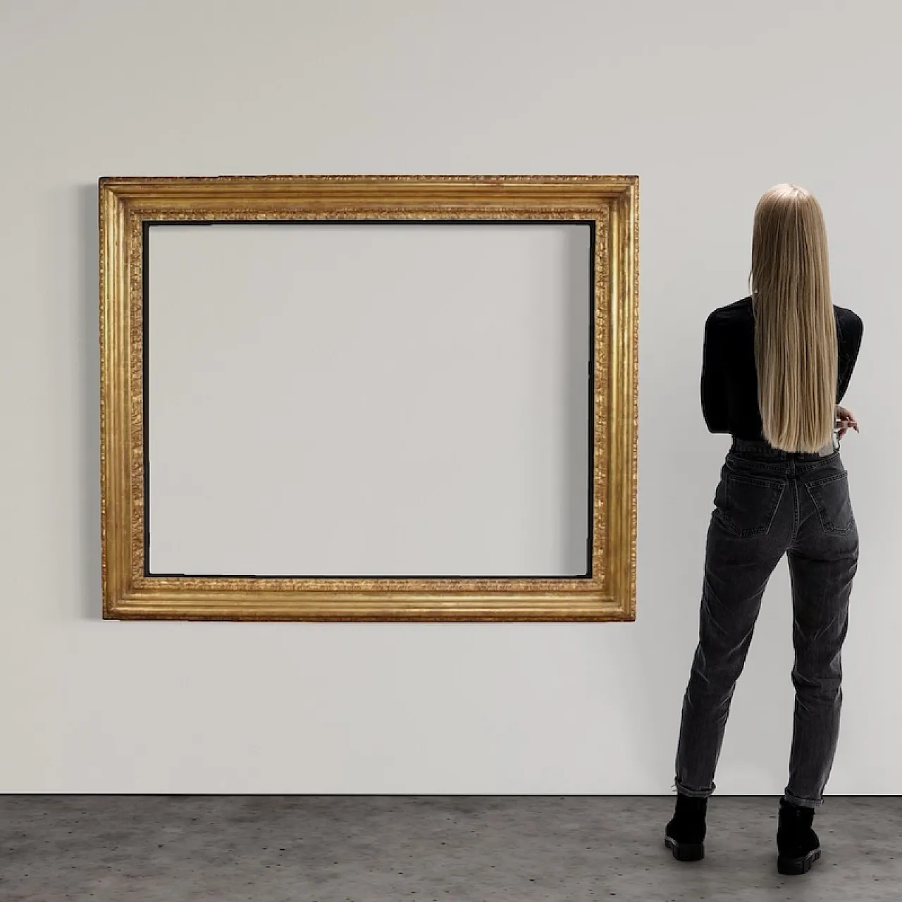 Large 20th century gilt frame 2