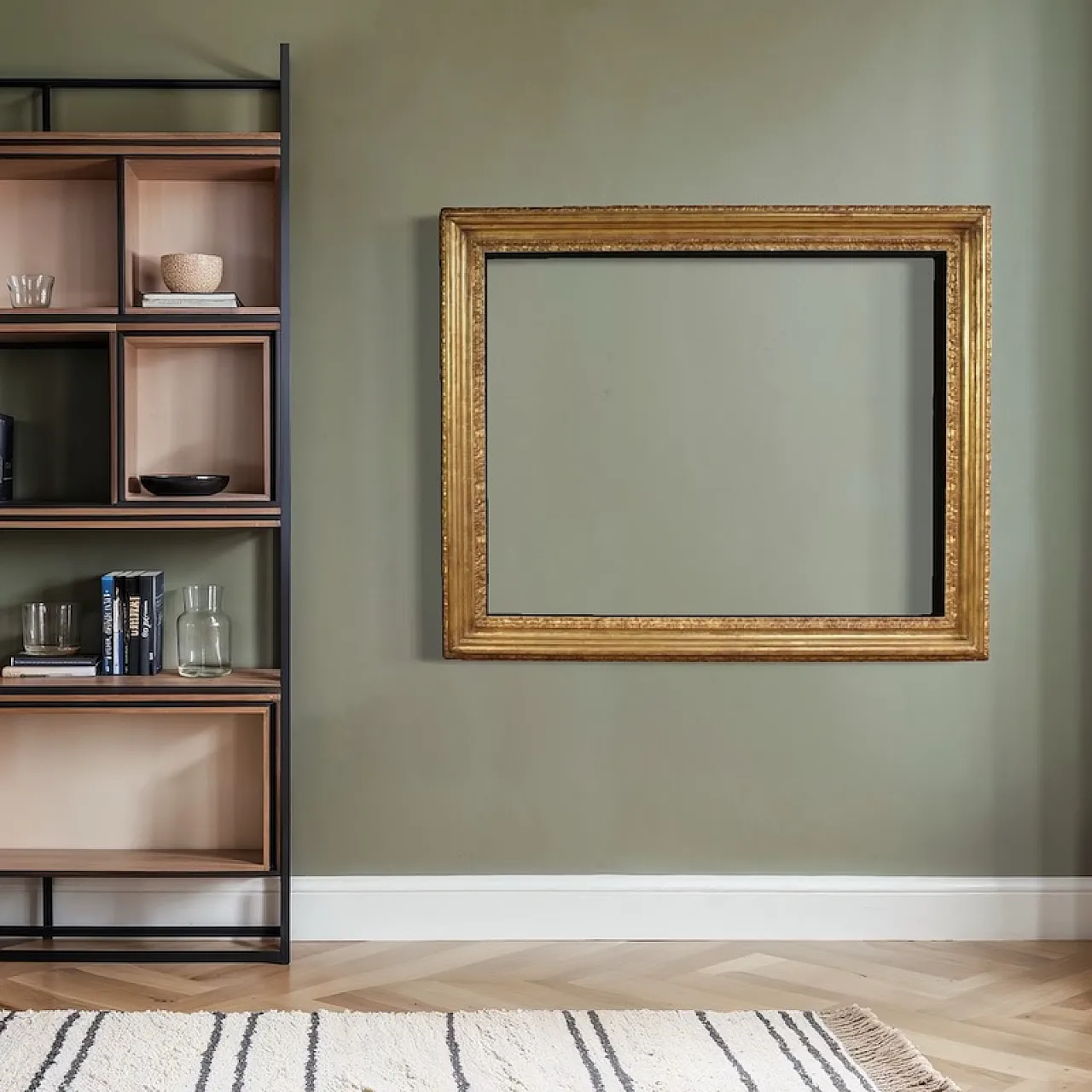Large 20th century gilt frame 4