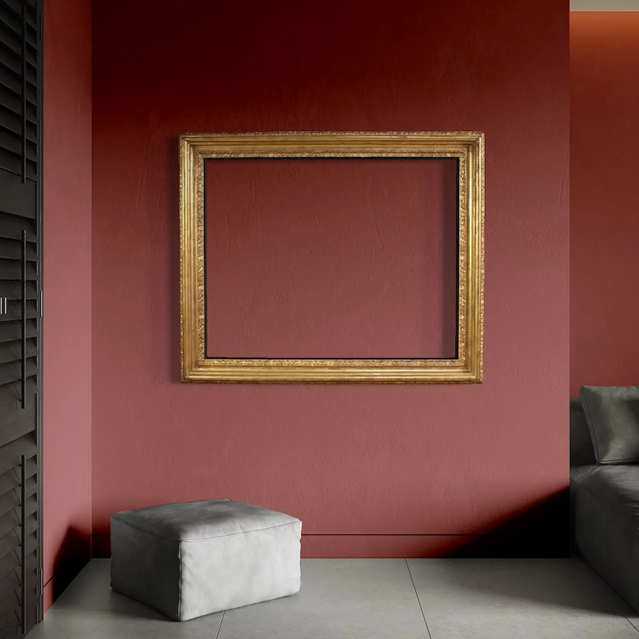 Large 20th century gilt frame 7