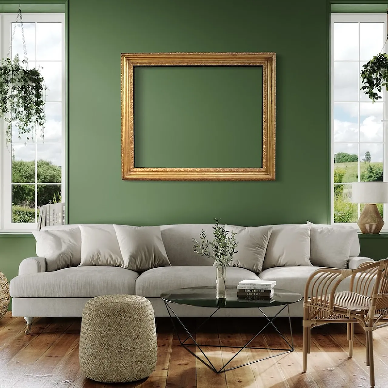 Large 20th century gilt frame 14