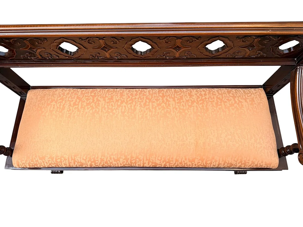 Neo-Renaissance style wooden sofa, 20th century 7