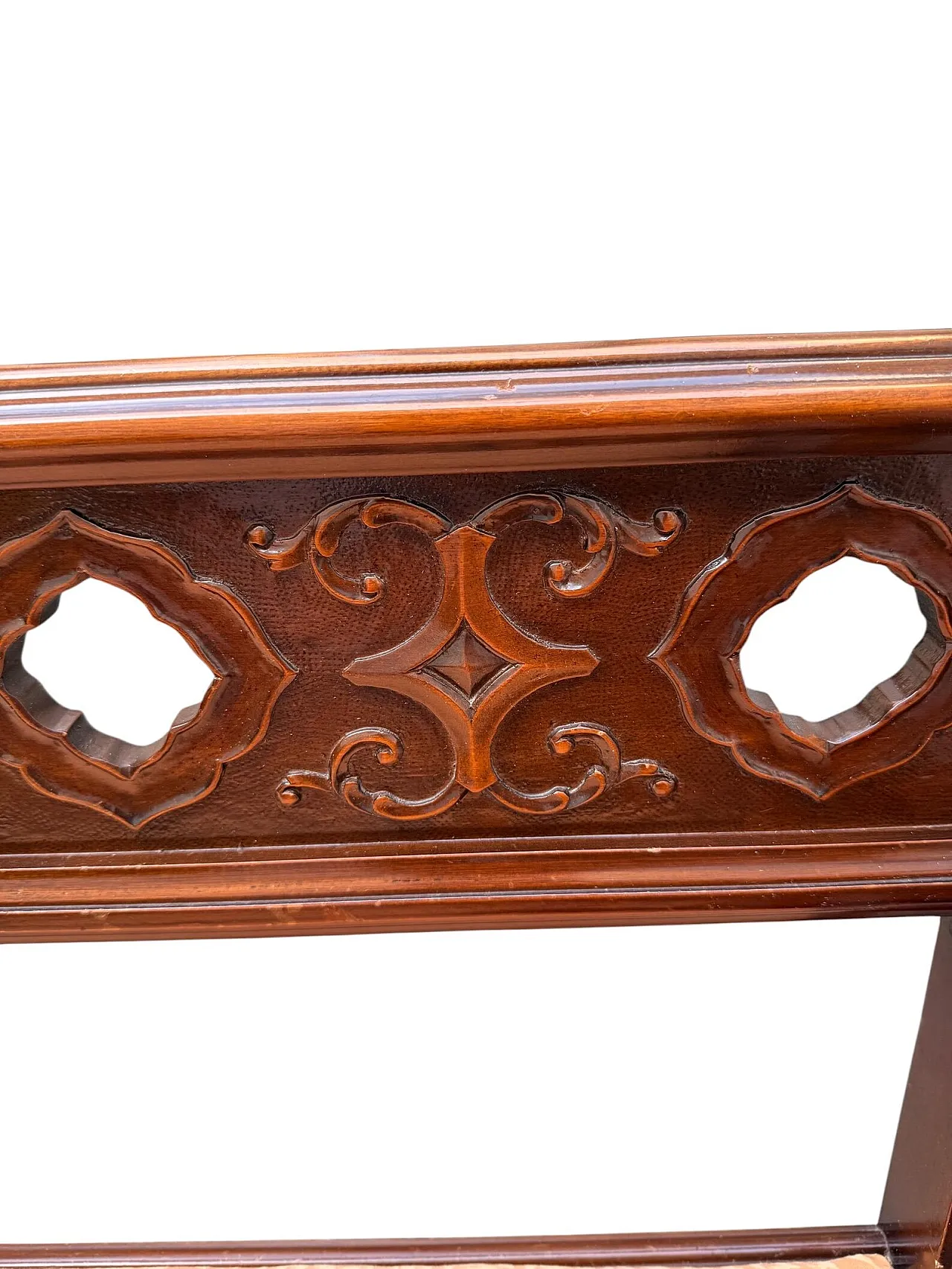 Neo-Renaissance style wooden sofa, 20th century 8