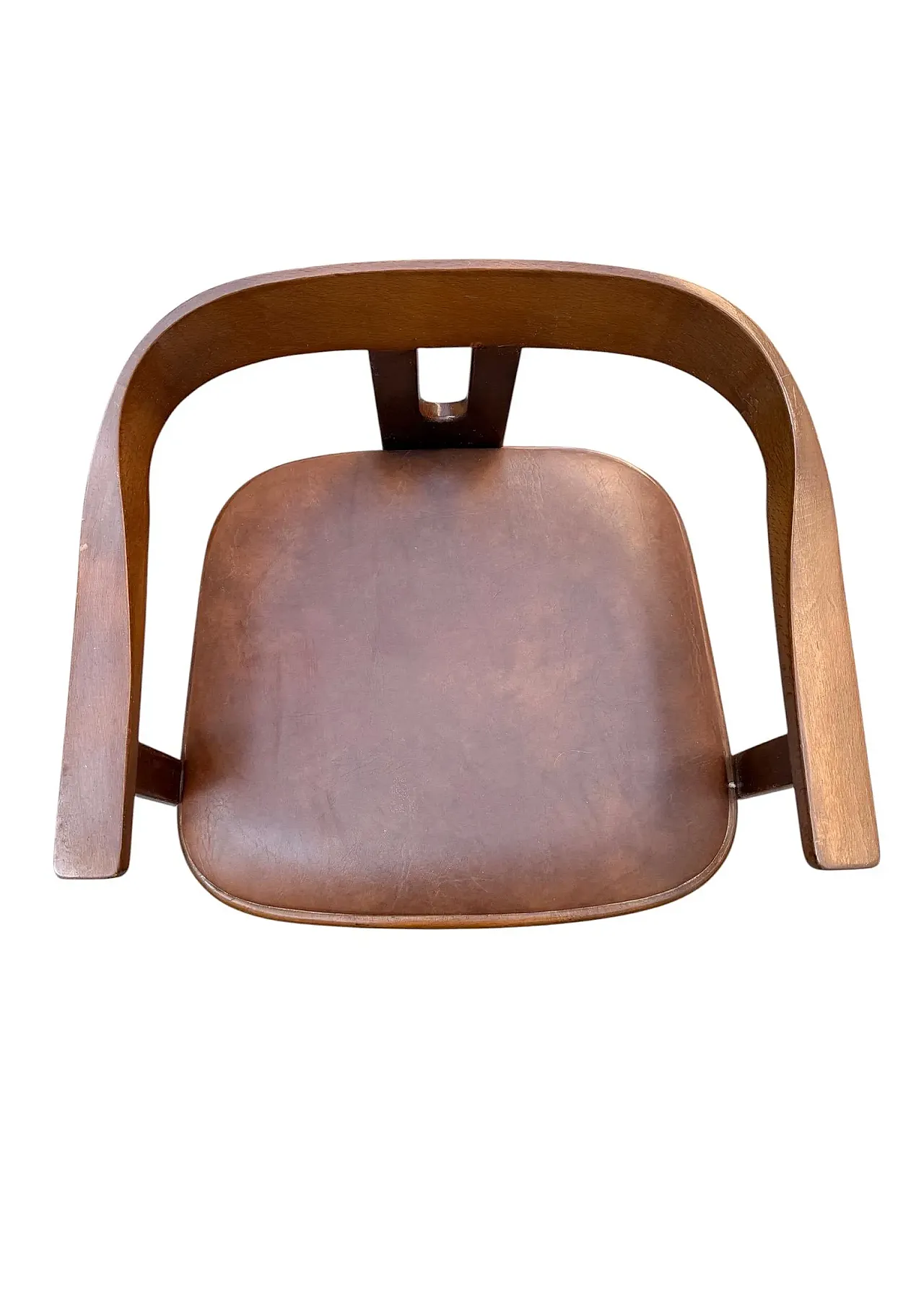 Pigreco Chair style walnut armchair by Afra & Tobia Scarpa, 1960s 2