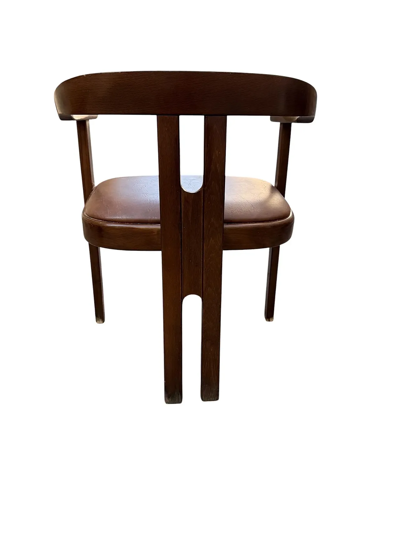 Pigreco Chair style walnut armchair by Afra & Tobia Scarpa, 1960s 4