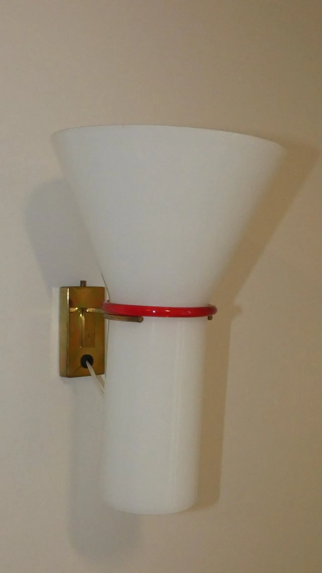 Lampada da parete in vetro di Murano di Leucos, Italia, anni '70 2