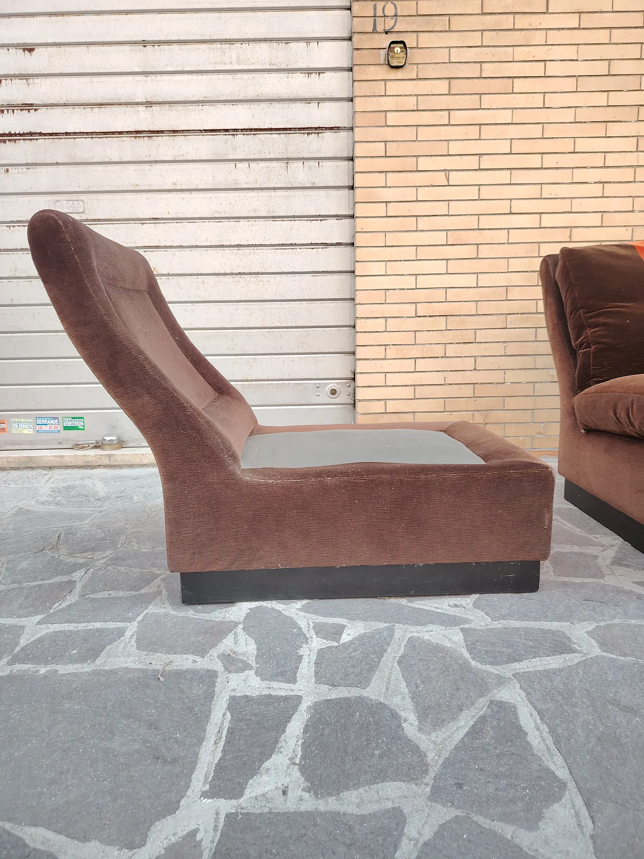 Pair of 70s Willy Rizzo armchairs Attributed 8