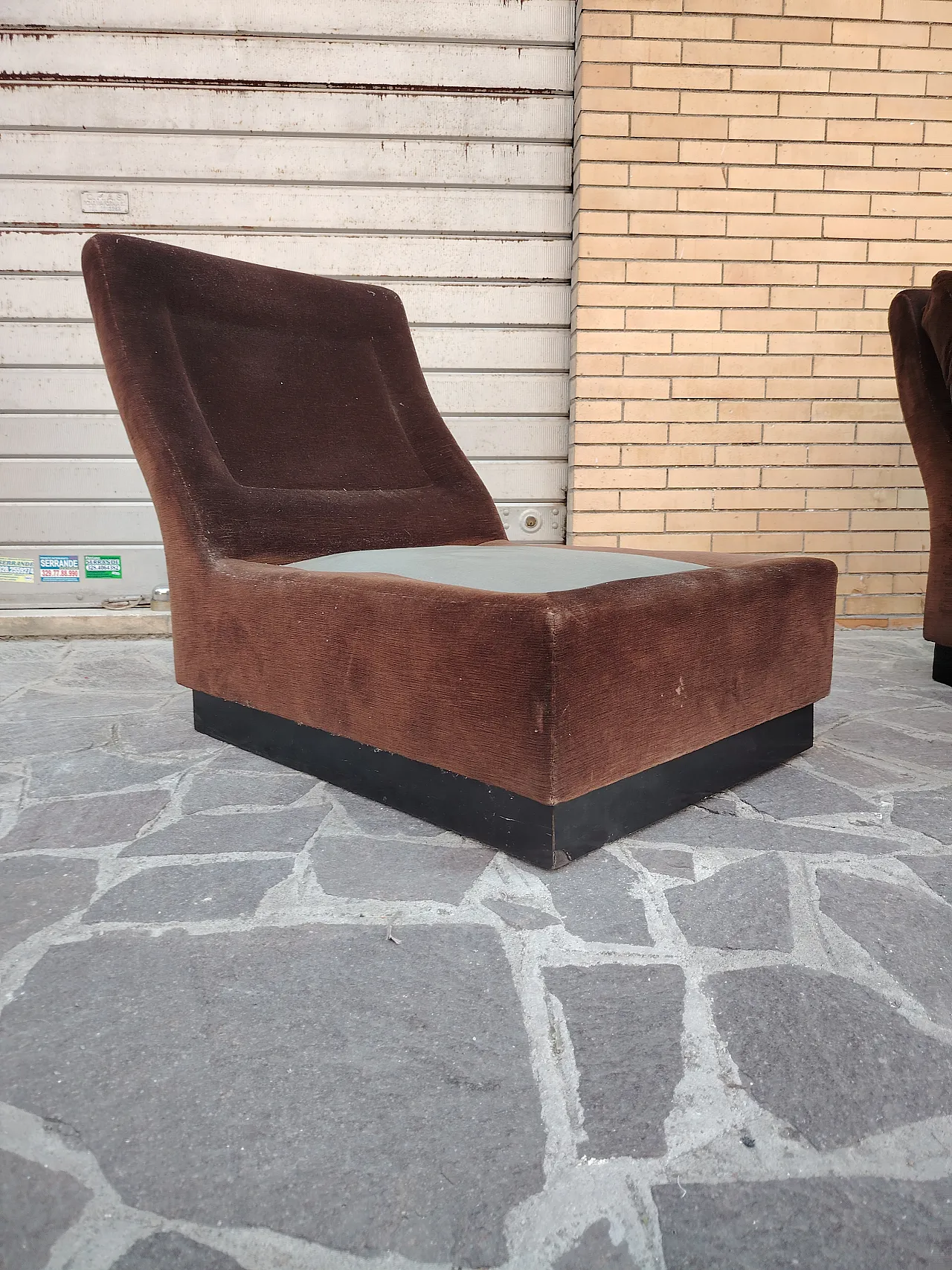 Pair of 70s Willy Rizzo armchairs Attributed 10