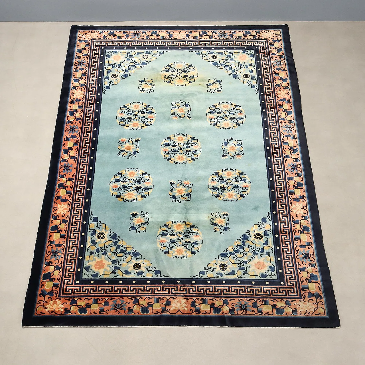 Beijing rug in cotton and wool, 20th century 4