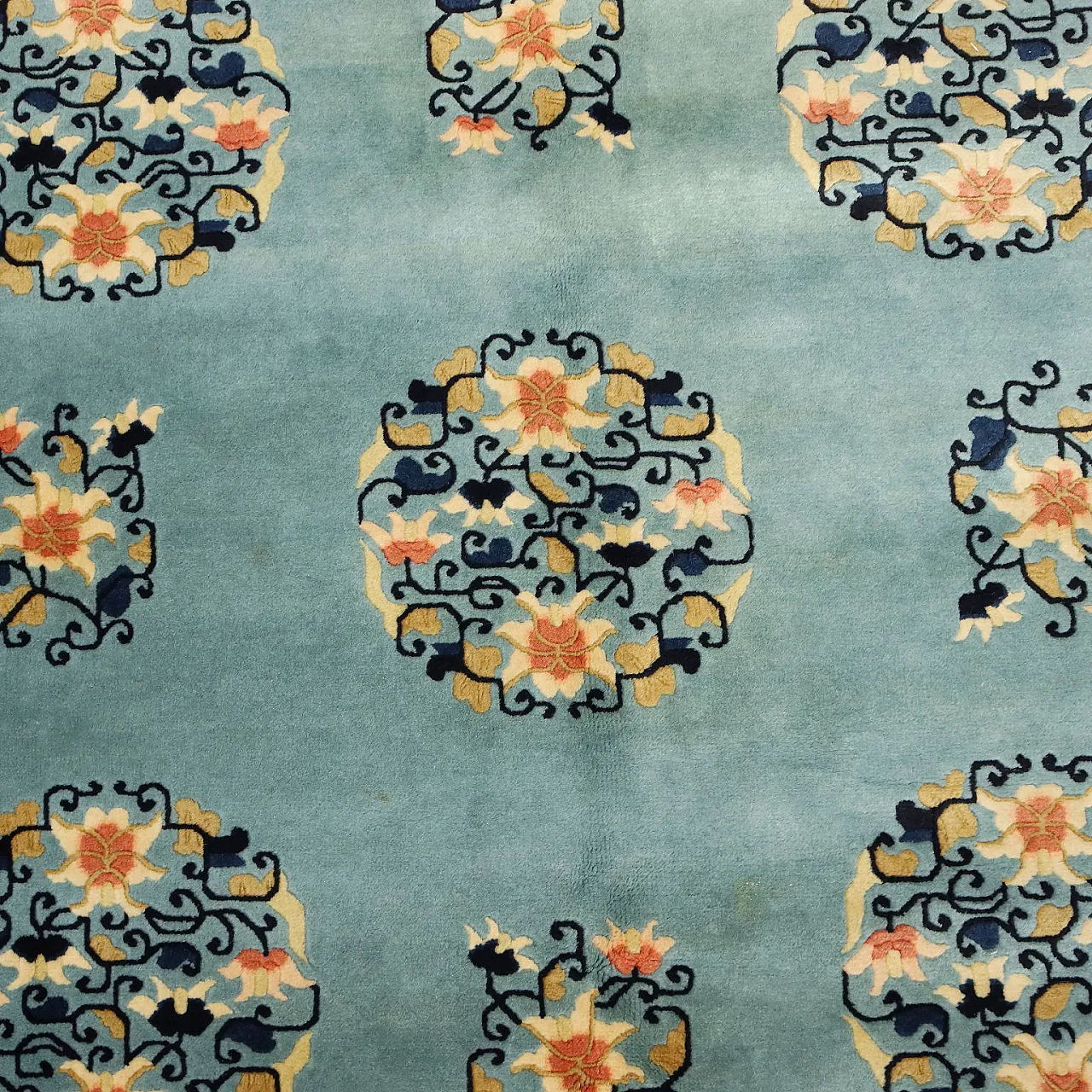 Beijing rug in cotton and wool, 20th century 5