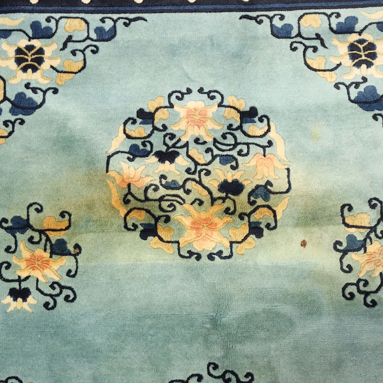Beijing rug in cotton and wool, 20th century 6
