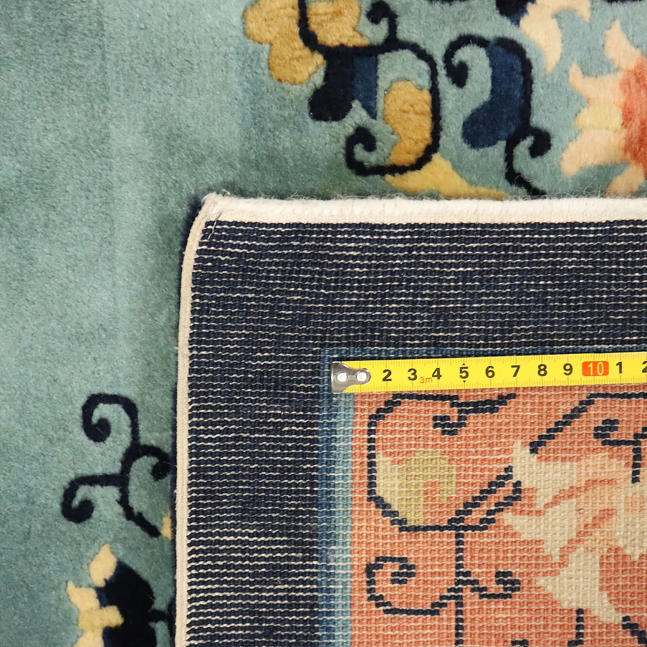 Beijing rug in cotton and wool, 20th century 9