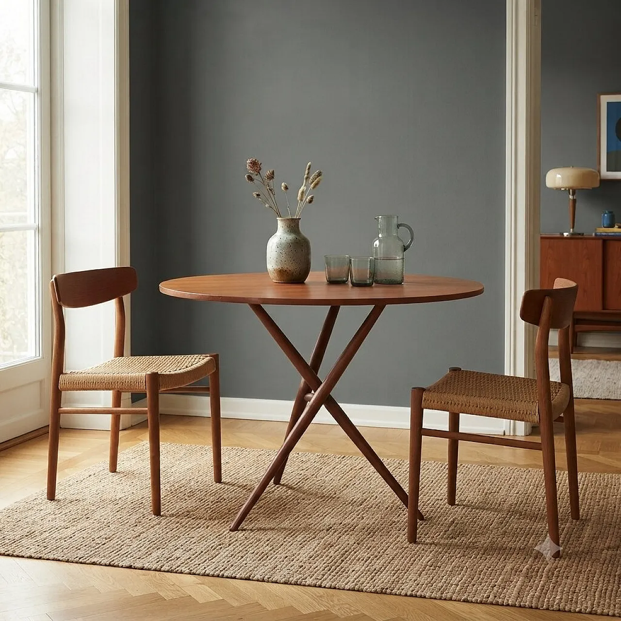Teak dining table, 1960s 2
