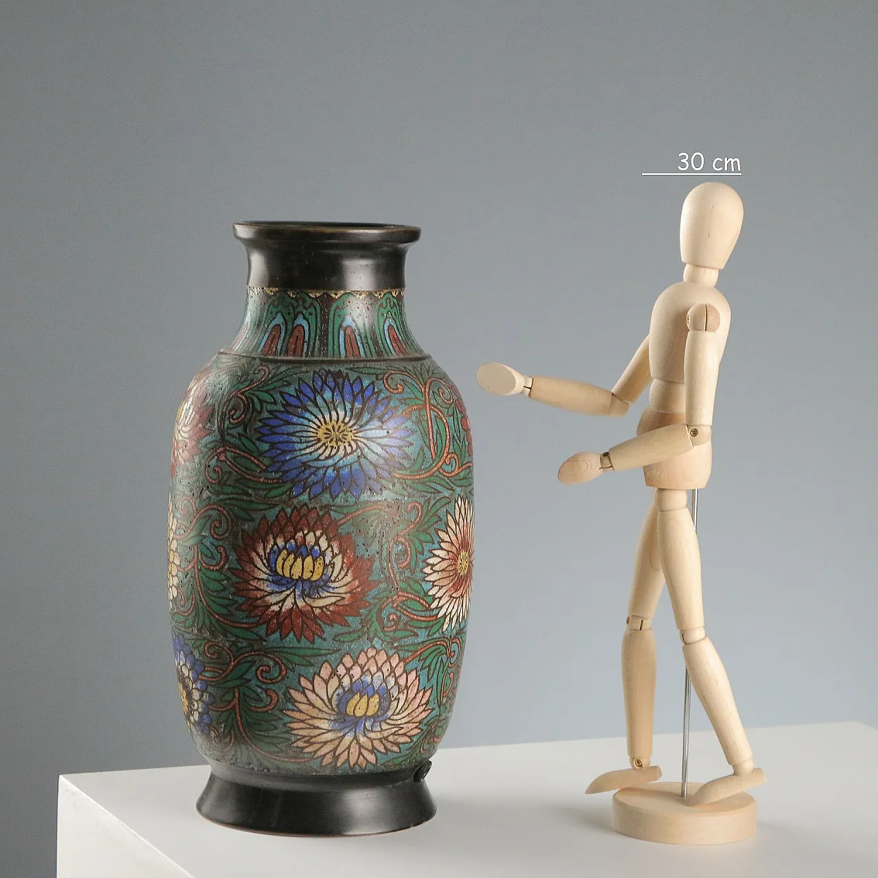 Vaso in bronzo Cloisonné, '900 2
