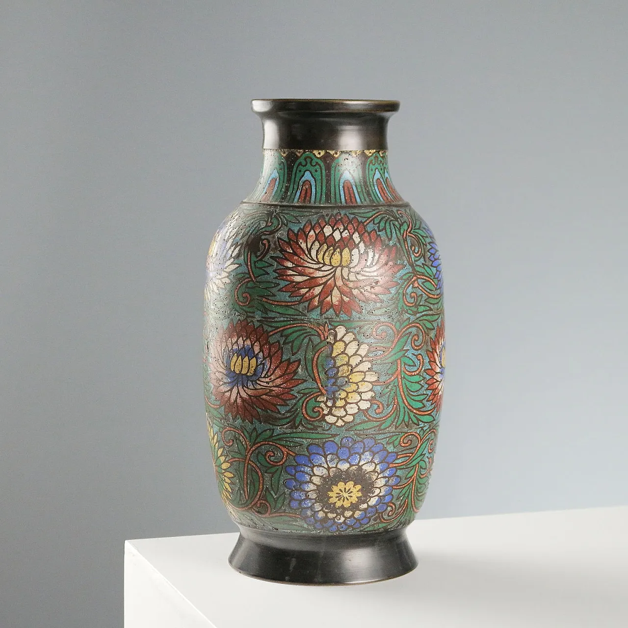 Vaso in bronzo Cloisonné, '900 4