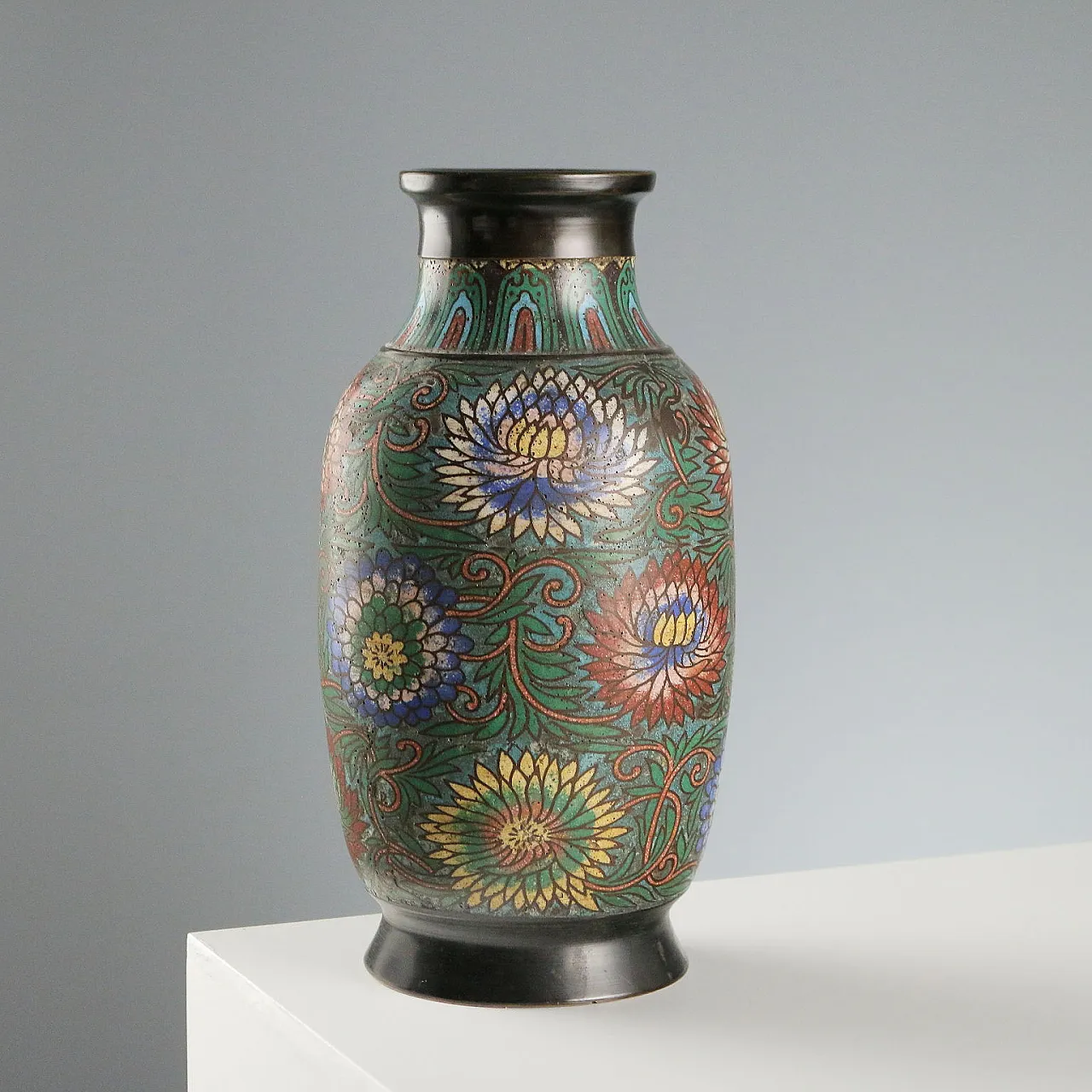 Vaso in bronzo Cloisonné, '900 5