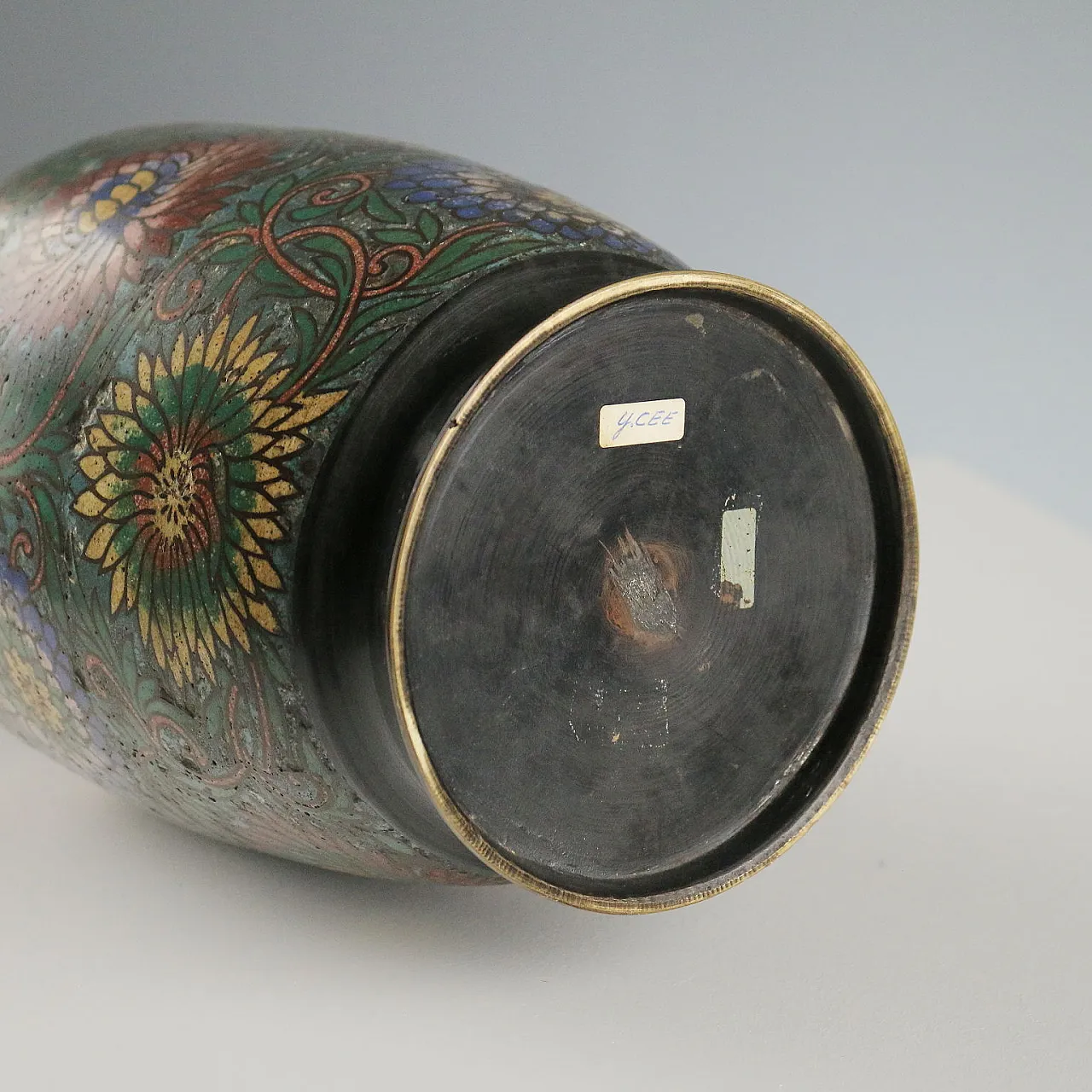 Vaso in bronzo Cloisonné, '900 9