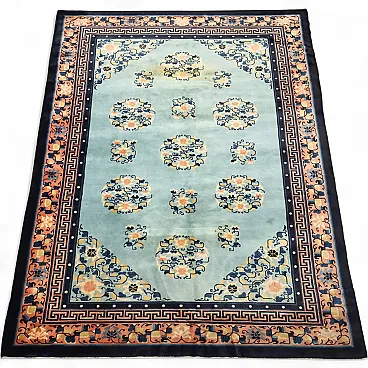 Beijing rug in cotton and wool, 20th century