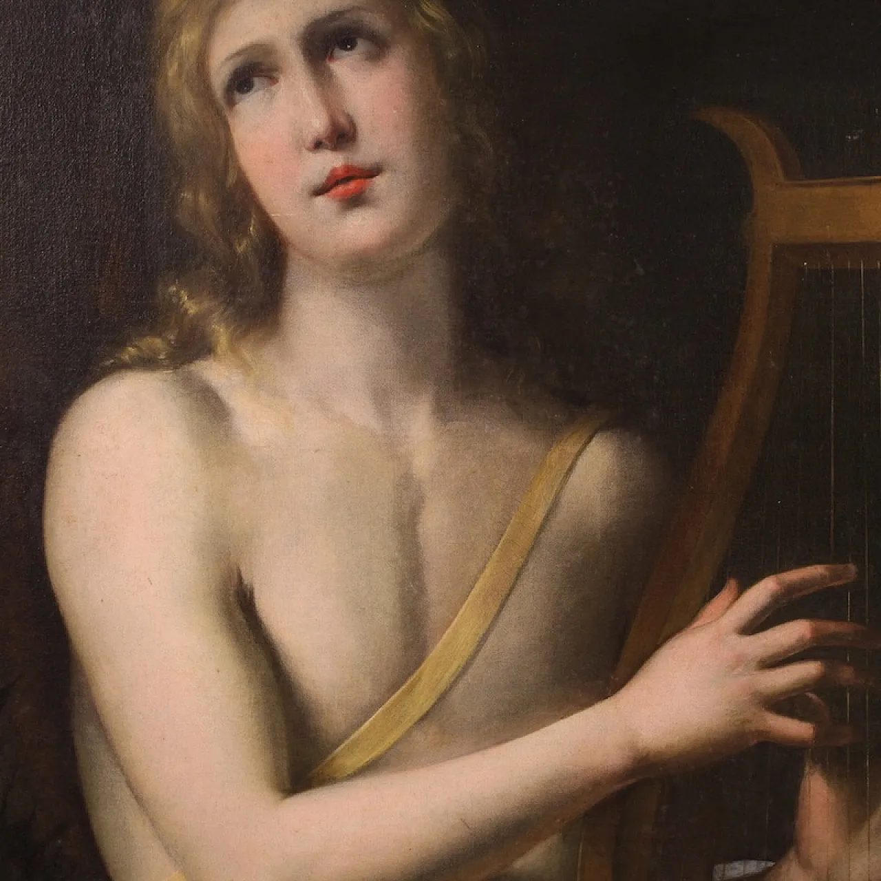 Dipinto mitologico Apollo suona la lira, '600 9