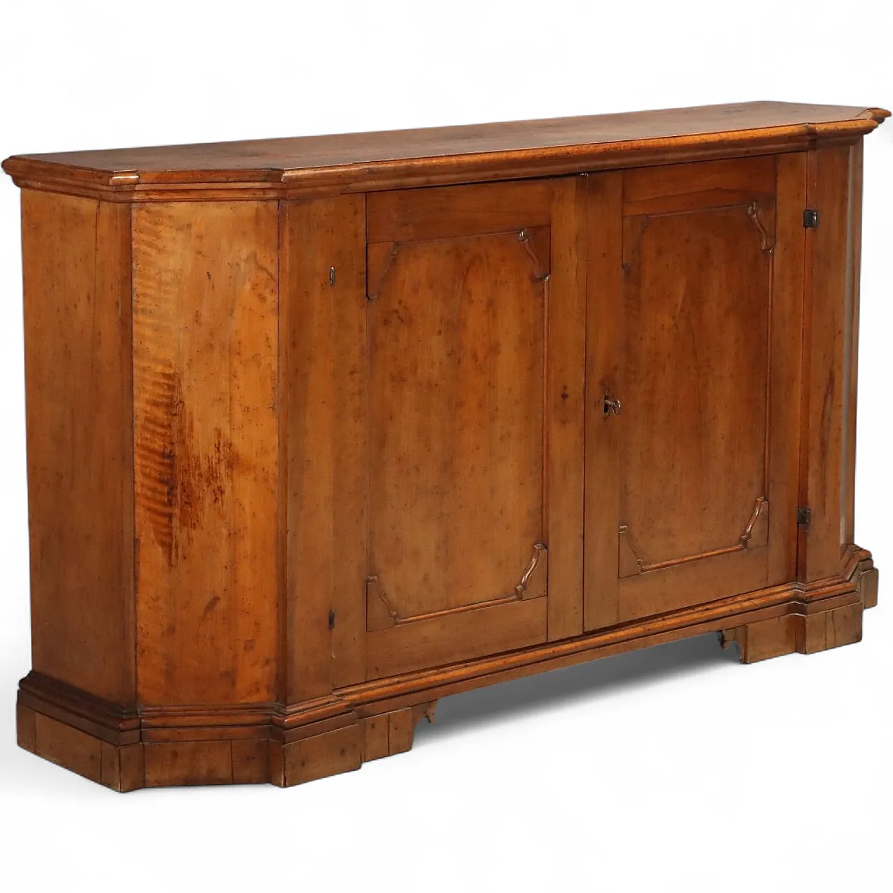 Baroque notched sideboard in walnut, 18th century 11
