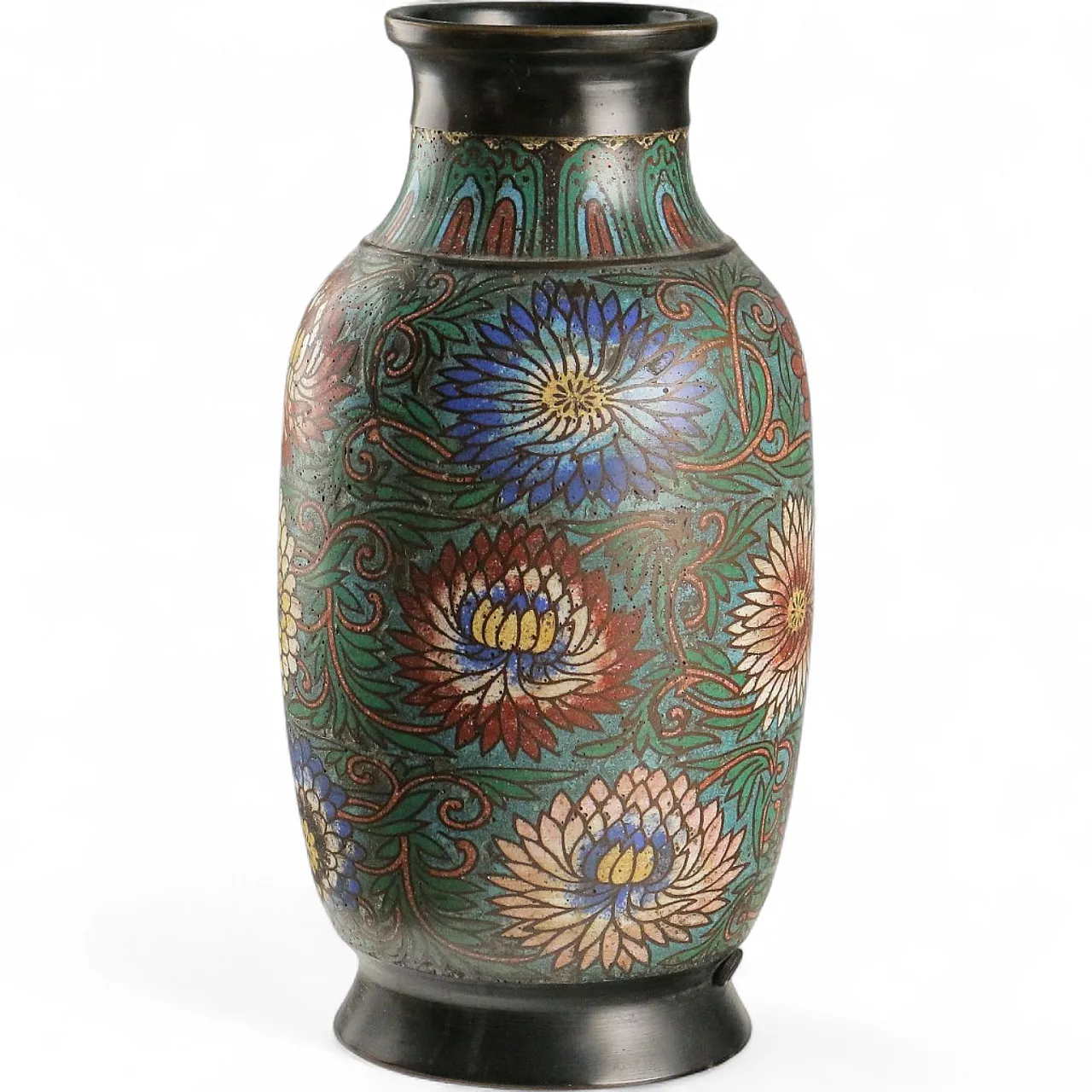 Vaso in bronzo Cloisonné, '900 10